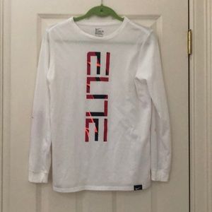 White Nike elite shirt